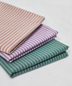 Organic Cotton Oxford in Chalky green and Indigo night by mind the MAKER®