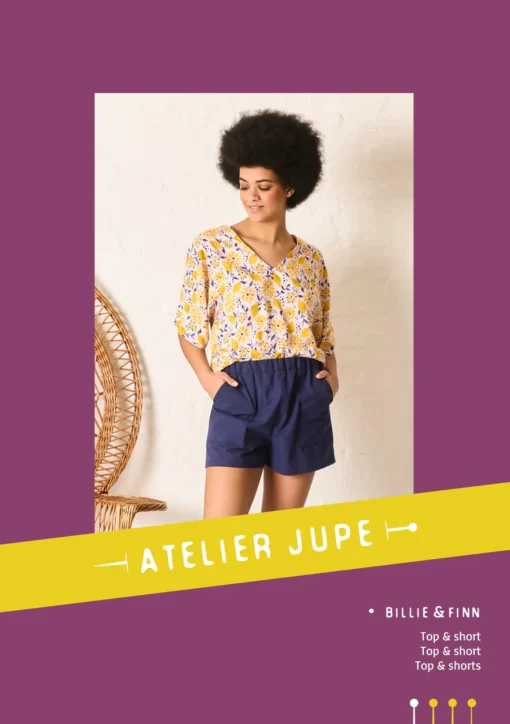 Billie top & Finn shorts, Atelier Jupe