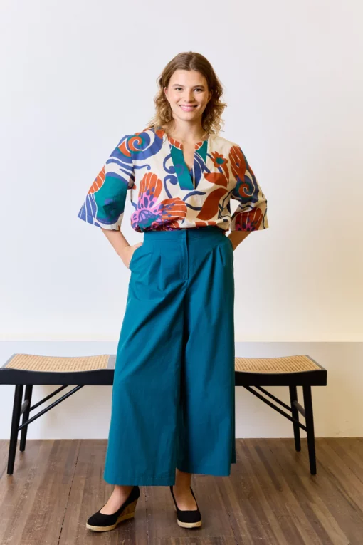 Large abstract flower cotton, Atelier Jupe
