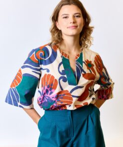 Large abstract flower cotton, Atelier Jupe