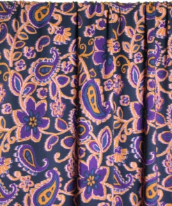 Blue Paisley Print Viscose, Atelier Jupe