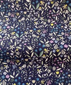 Pattern Floral in Blau by Cotton Kobayashi