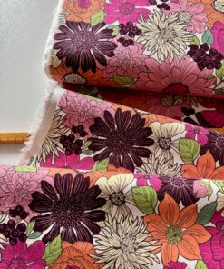 Alternative view of Cosmo Winter Flowers, Japanische Stoffe, Cosmo Textile Co.
