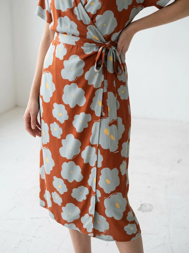 Viskose Twill, Like a Flower Tangerine, mind the Maker – Bild 4