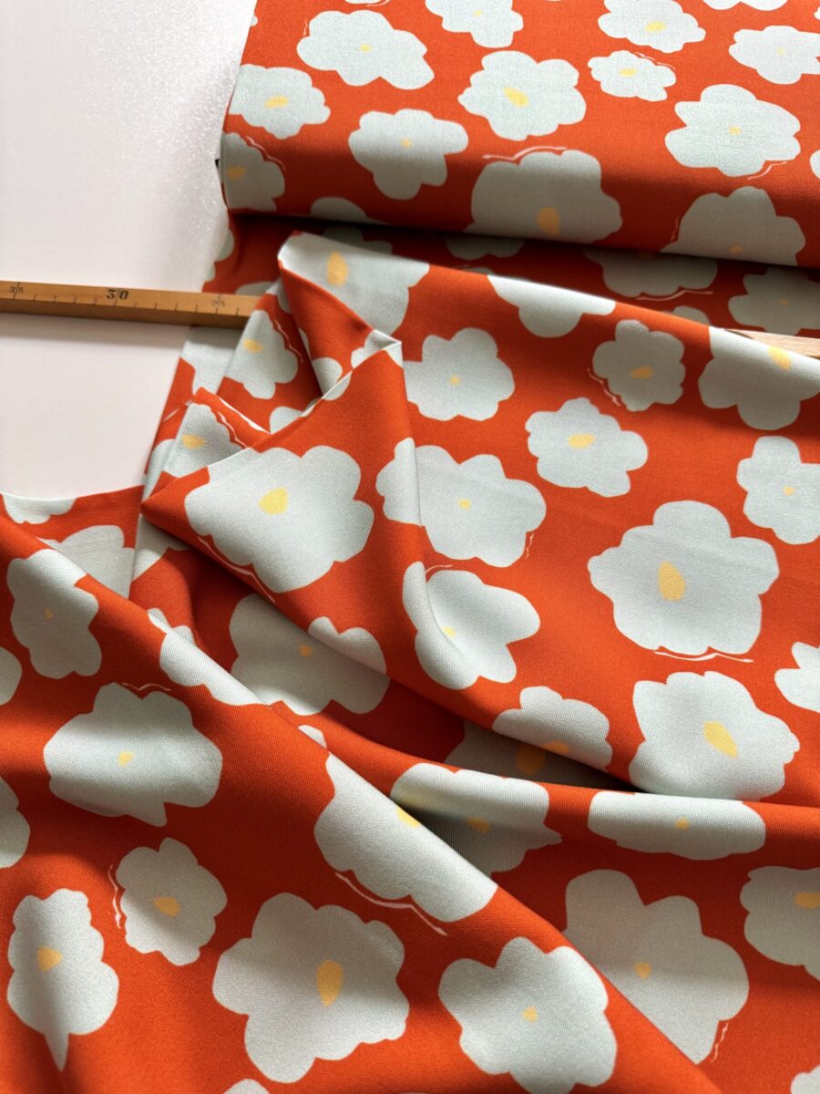 Viskose Twill, Like a Flower Tangerine, mind the Maker