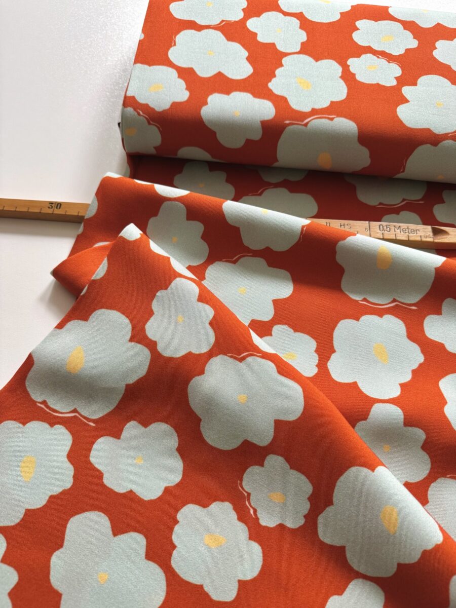 Viskose Twill, Like a Flower Tangerine, mind the Maker