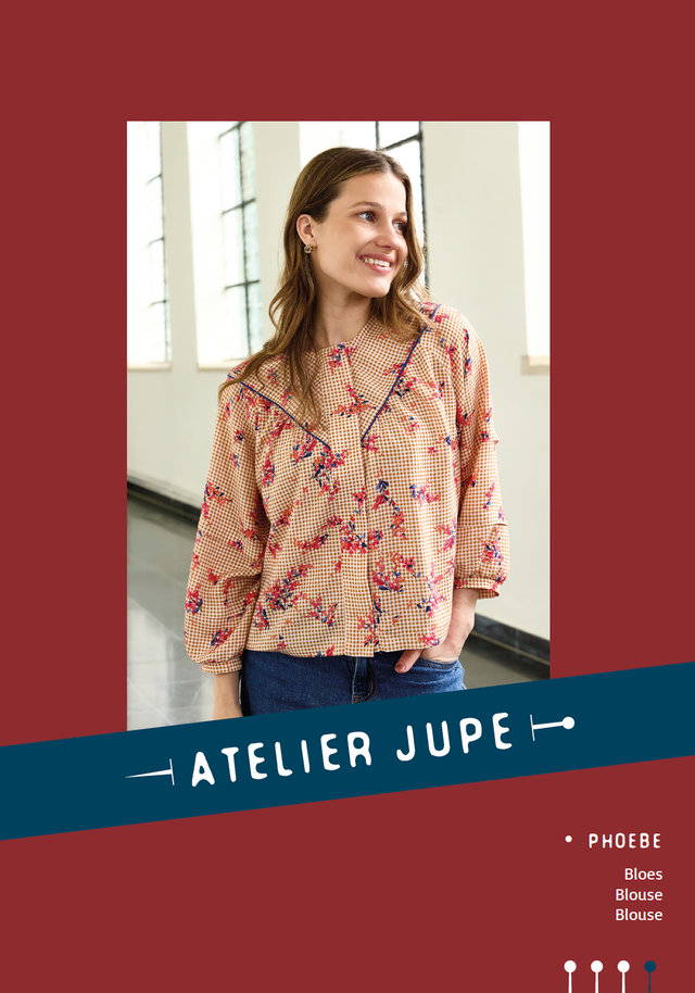 Phoebe blouse, Schnittmuster, Atelier Jupe