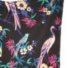 Black viscose with flowers and birds, Atelier Jupe