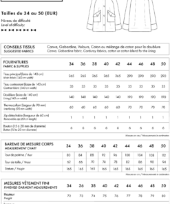 Papierschnittmuster Jacke, La Barn Jacket, Atelier Brunette – Bild 6